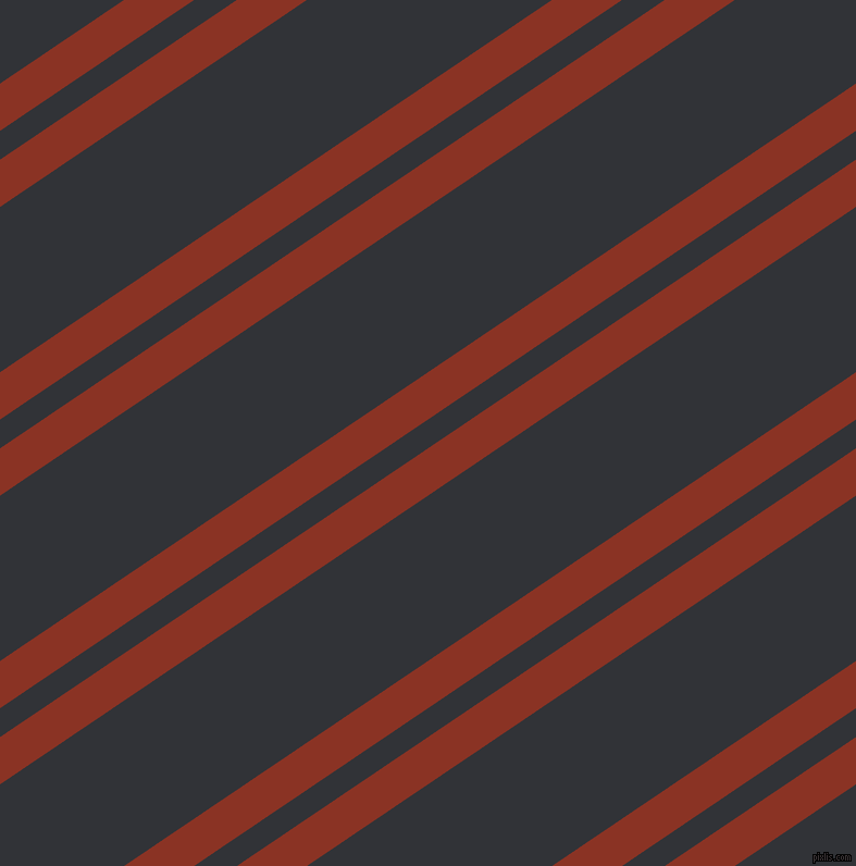 34 degree angle dual striped lines, 36 pixel lines width, 22 and 126 pixel line spacing, Burnt Umber and Ebony dual two line striped seamless tileable
