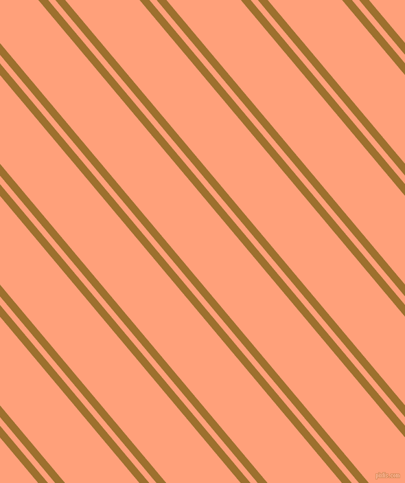 130 degree angle dual striped lines, 11 pixel lines width, 8 and 83 pixel line spacingButtered Rum and Light Salmon dual two line striped seamless tileable