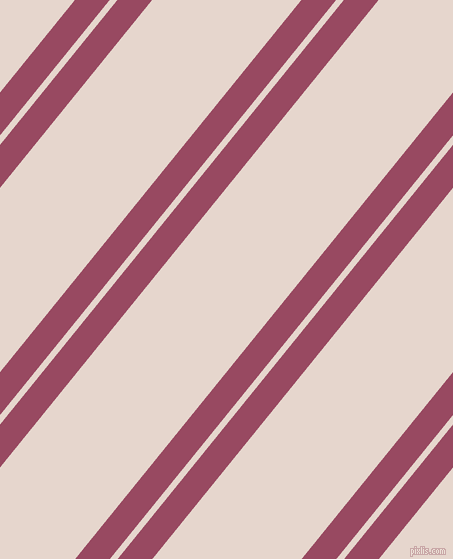 51 degree angle dual stripe line, 27 pixel line width, 6 and 116 pixel line spacing, Cadillac and Dawn Pink dual two line striped seamless tileable