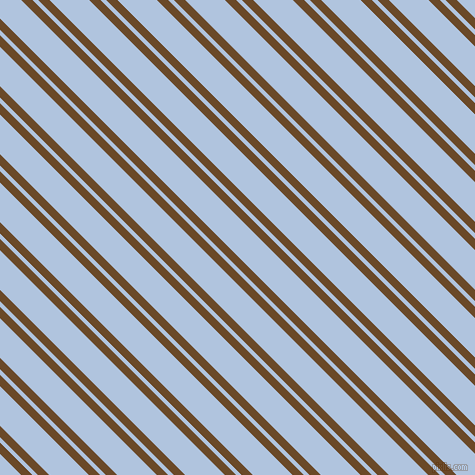 135 degree angle dual stripes line, 8 pixel line width, 4 and 28 pixel line spacing, Cafe Royale and Light Steel Blue dual two line striped seamless tileable