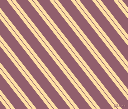 128 degree angles dual stripe lines, 10 pixel lines width, 2 and 32 pixels line spacing, Cape Honey and Mauve Taupe dual two line striped seamless tileable
