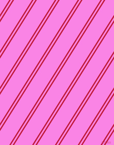 58 degree angles dual stripe line, 5 pixel line width, 6 and 59 pixels line spacing, Cardinal and Pale Magenta dual two line striped seamless tileable