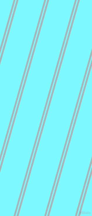 74 degree angle dual stripes lines, 6 pixel lines width, 4 and 85 pixel line spacing, Casper and Electric Blue dual two line striped seamless tileable