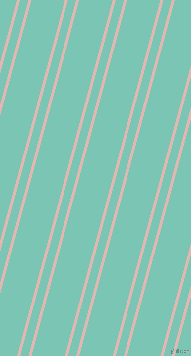 75 degree angles dual stripe line, 6 pixel line width, 16 and 65 pixels line spacing, Cavern Pink and Monte Carlo dual two line striped seamless tileable