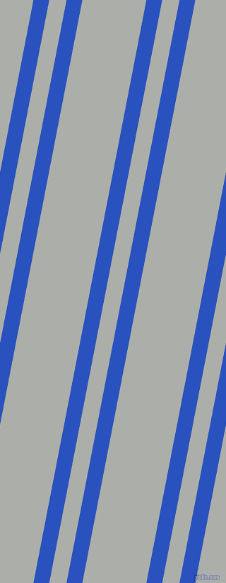 79 degree angles dual stripes lines, 22 pixel lines width, 24 and 89 pixels line spacing, Cerulean Blue and Silver Chalice dual two line striped seamless tileable