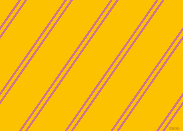 55 degree angle dual stripes lines, 7 pixel lines width, 10 and 104 pixel line spacing, Charm and Golden Poppy dual two line striped seamless tileable