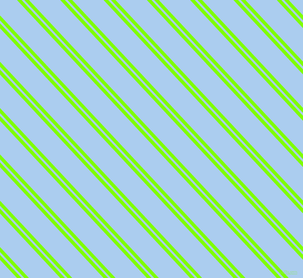 133 degree angle dual striped line, 7 pixel line width, 4 and 47 pixel line spacing, Chartreuse and Pale Cornflower Blue dual two line striped seamless tileable