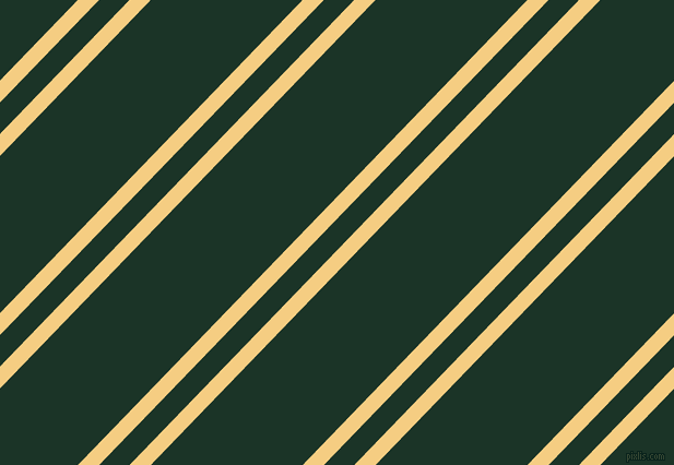 46 degree angle dual stripes line, 14 pixel line width, 20 and 100 pixel line spacing, Cherokee and Cardin Green dual two line striped seamless tileable