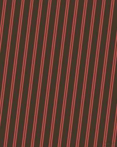 83 degree angles dual stripe line, 4 pixel line width, 2 and 19 pixels line spacing, Chestnut and Jacko Bean dual two line striped seamless tileable