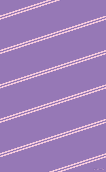 18 degree angles dual striped lines, 5 pixel lines width, 4 and 99 pixels line spacing, Classic Rose and Purple Mountain
