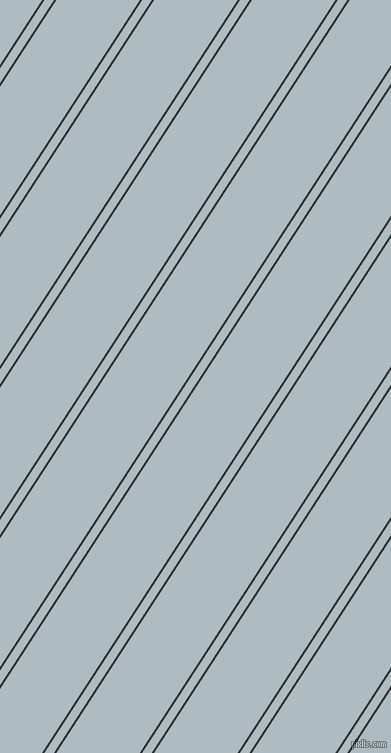 57 degree angles dual stripes lines, 2 pixel lines width, 8 and 70 pixels line spacing, Cod Grey and Heather dual two line striped seamless tileable