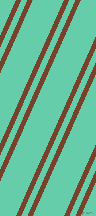 66 degree angle dual stripes line, 17 pixel line width, 20 and 100 pixel line spacing, Copper Canyon and Medium Aquamarine dual two line striped seamless tileable