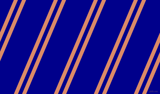 67 degree angles dual stripes line, 16 pixel line width, 16 and 108 pixels line spacing, Copper and Dark Blue dual two line striped seamless tileable