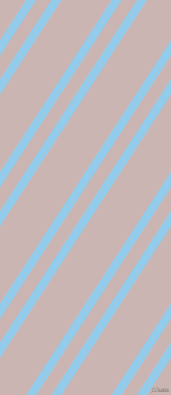 57 degree angles dual stripes lines, 17 pixel lines width, 26 and 85 pixels line spacing, Cornflower and Cold Turkey dual two line striped seamless tileable