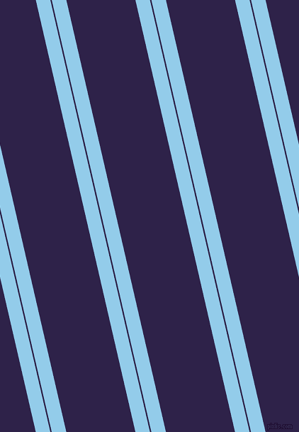 103 degree angle dual striped line, 20 pixel line width, 2 and 95 pixel line spacingCornflower and Violent Violet dual two line striped seamless tileable