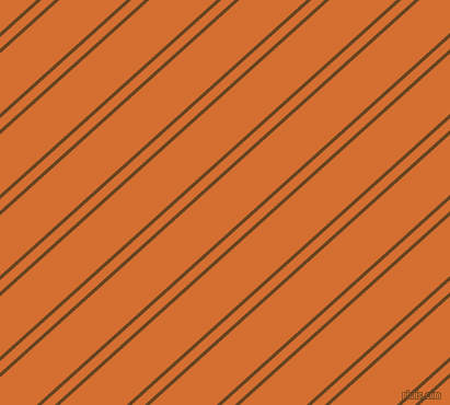 42 degree angle dual stripes line, 3 pixel line width, 8 and 41 pixel line spacing, Dark Brown and Tango dual two line striped seamless tileable