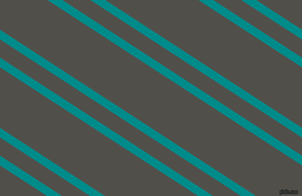 147 degree angle dual stripes lines, 16 pixel lines width, 30 and 100 pixel line spacing, Dark Cyan and Dune dual two line striped seamless tileable