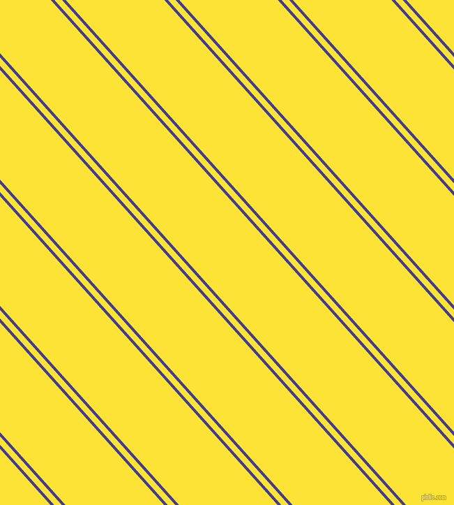 132 degree angle dual stripes lines, 4 pixel lines width, 8 and 105 pixel line spacing, Dark Slate Blue and Gorse dual two line striped seamless tileable