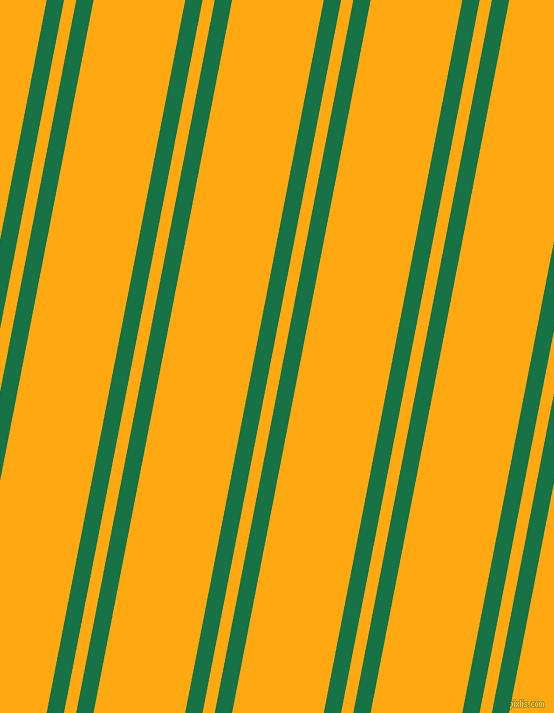 79 degree angles dual stripe line, 17 pixel line width, 12 and 90 pixels line spacing, Dark Spring Green and Dark Tangerine dual two line striped seamless tileable