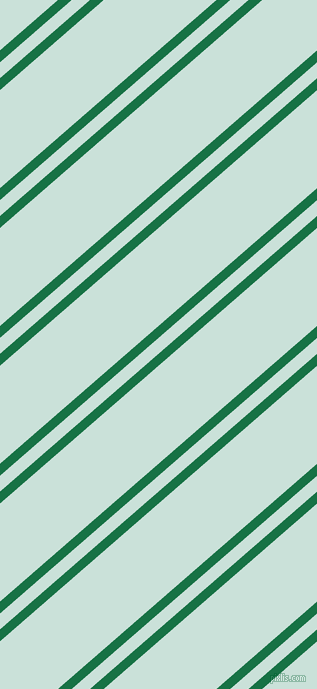 41 degree angles dual striped lines, 9 pixel lines width, 12 and 74 pixels line spacing, Dark Spring Green and Iceberg dual two line striped seamless tileable