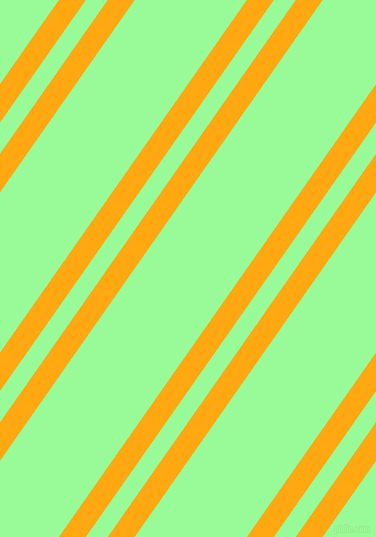 55 degree angles dual stripe lines, 22 pixel lines width, 18 and 92 pixels line spacing, Dark Tangerine and Pale Green dual two line striped seamless tileable
