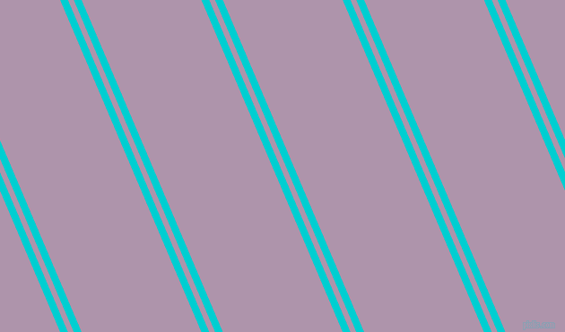 113 degree angle dual stripes line, 8 pixel line width, 6 and 123 pixel line spacing, Dark Turquoise and London Hue dual two line striped seamless tileable