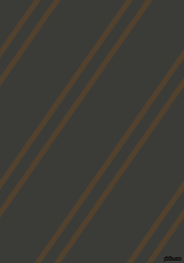 55 degree angles dual striped line, 11 pixel line width, 22 and 110 pixels line spacing, Deep Bronze and Zeus dual two line striped seamless tileable