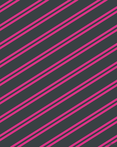 32 degree angles dual stripe line, 8 pixel line width, 6 and 38 pixels line spacingDeep Cerise and Charade dual two line striped seamless tileable
