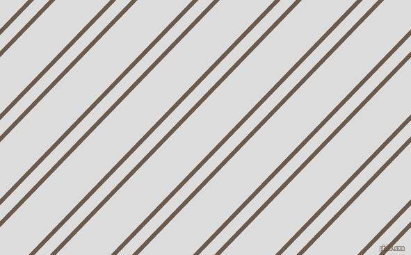 46 degree angles dual stripes line, 6 pixel line width, 16 and 57 pixels line spacing, Domino and Gainsboro dual two line striped seamless tileable