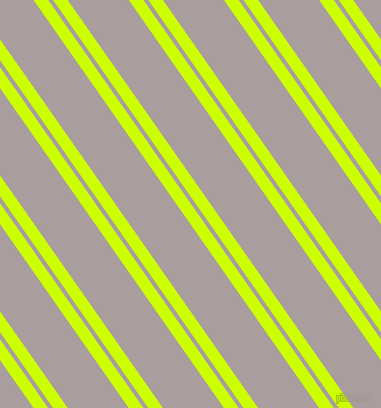 125 degree angle dual stripe line, 12 pixel line width, 4 and 50 pixel line spacing, Electric Lime and Nobel dual two line striped seamless tileable