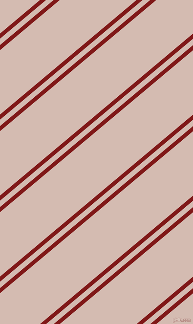 40 degree angle dual striped line, 8 pixel line width, 10 and 101 pixel line spacing, Falu Red and Wafer dual two line striped seamless tileable