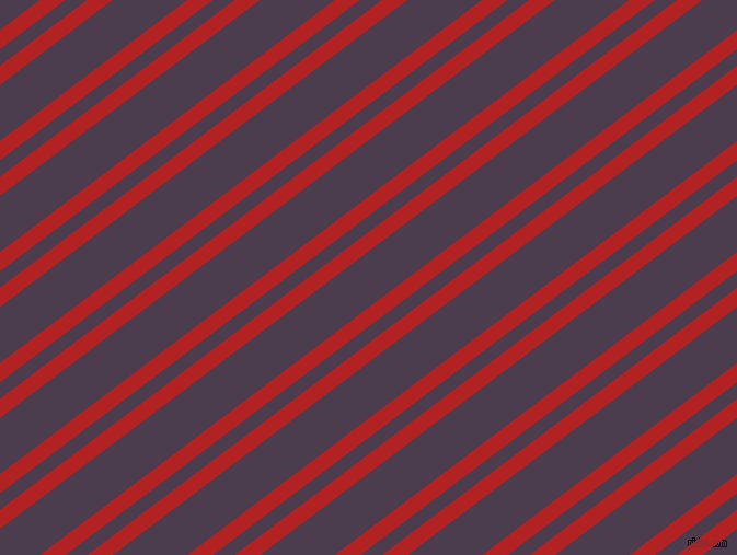 37 degree angles dual stripes line, 14 pixel line width, 12 and 41 pixels line spacing, Fire Brick and Bossanova dual two line striped seamless tileable
