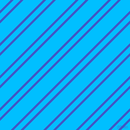 45 degree angle dual striped line, 7 pixel line width, 16 and 46 pixel line spacing, Free Speech Blue and Deep Sky Blue dual two line striped seamless tileable