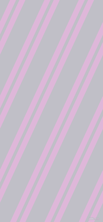 65 degree angles dual stripe lines, 18 pixel lines width, 10 and 57 pixels line spacing, French Lilac and Ghost dual two line striped seamless tileable