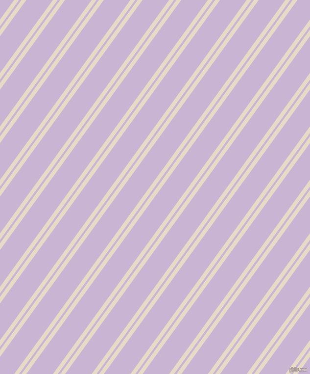 54 degree angles dual stripe lines, 8 pixel lines width, 4 and 44 pixels line spacing, Half Spanish White and Prelude dual two line striped seamless tileable