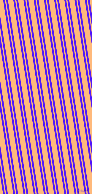 99 degree angle dual stripes lines, 6 pixel lines width, 4 and 18 pixel line spacing, Han Purple and Macaroni And Cheese dual two line striped seamless tileable