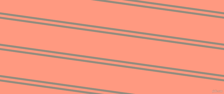 172 degree angles dual striped line, 7 pixel line width, 8 and 86 pixels line spacing, Heathered Grey and Vivid Tangerine dual two line striped seamless tileable
