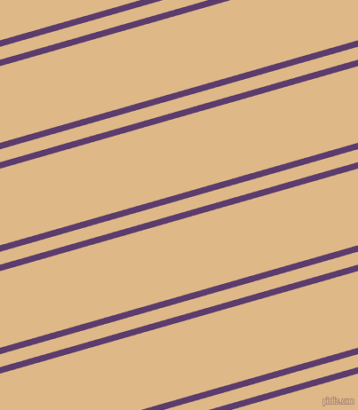16 degree angles dual stripes line, 7 pixel line width, 14 and 83 pixels line spacing, Honey Flower and Burly Wood dual two line striped seamless tileable