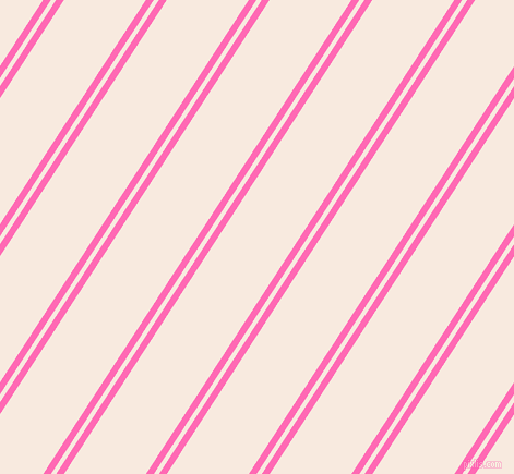 57 degree angle dual stripe line, 6 pixel line width, 4 and 63 pixel line spacing, Hot Pink and Chardon dual two line striped seamless tileable