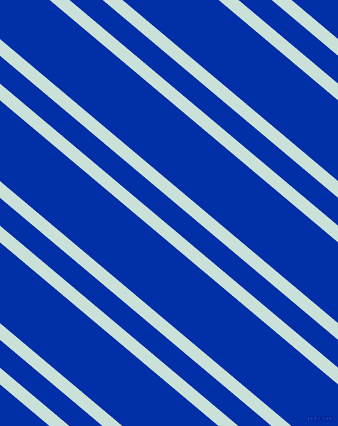 140 degree angle dual stripes lines, 18 pixel lines width, 30 and 87 pixel line spacing, Iceberg and International Klein Blue dual two line striped seamless tileable