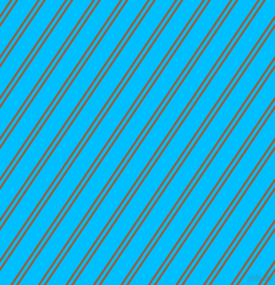 56 degree angles dual striped lines, 3 pixel lines width, 4 and 23 pixels line spacing, Indochine and Deep Sky Blue dual two line striped seamless tileable