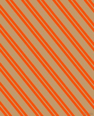 129 degree angle dual striped lines, 8 pixel lines width, 4 and 23 pixel line spacing, International Orange and Fallow dual two line striped seamless tileable