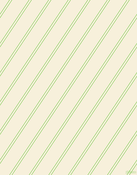 56 degree angle dual stripe lines, 1 pixel lines width, 6 and 48 pixel line spacing, Kelly Green and Apricot White dual two line striped seamless tileable
