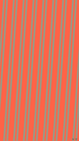86 degree angles dual stripe lines, 7 pixel lines width, 6 and 21 pixels line spacing, Lemon Grass and Tomato dual two line striped seamless tileable