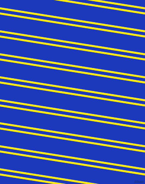 171 degree angle dual stripe lines, 8 pixel lines width, 12 and 61 pixel line spacing, Lemon and Persian Blue dual two line striped seamless tileable