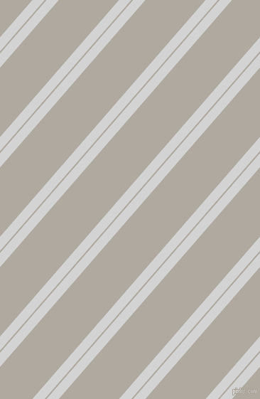 49 degree angles dual striped line, 13 pixel line width, 2 and 64 pixels line spacing, Light Grey and Cloudy dual two line striped seamless tileable