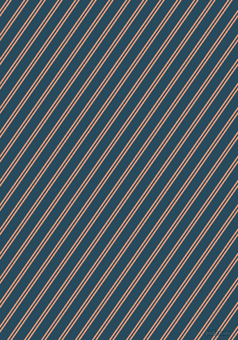 55 degree angle dual striped lines, 2 pixel lines width, 2 and 14 pixel line spacing, Light Salmon and Arapawa dual two line striped seamless tileable