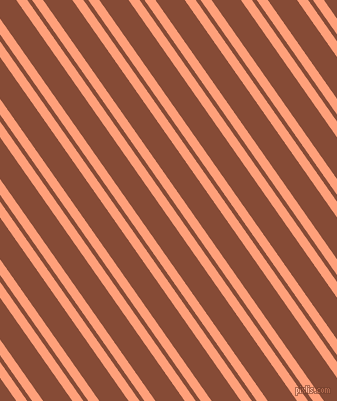 125 degree angle dual stripes line, 9 pixel line width, 4 and 24 pixel line spacing, Light Salmon and Paarl dual two line striped seamless tileable
