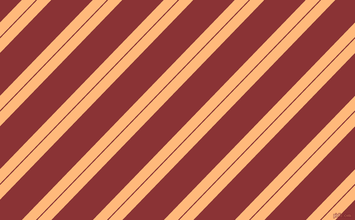 46 degree angle dual striped line, 20 pixel line width, 2 and 59 pixel line spacing, Macaroni And Cheese and Old Brick dual two line striped seamless tileable