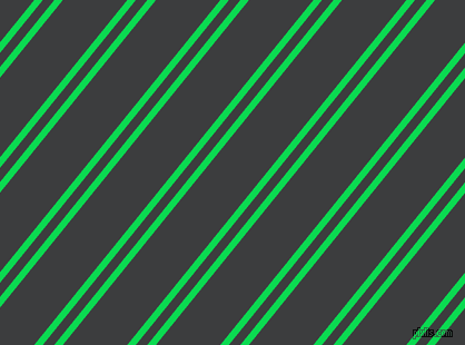 51 degree angles dual striped line, 6 pixel line width, 8 and 45 pixels line spacing, Malachite and Baltic Sea dual two line striped seamless tileable